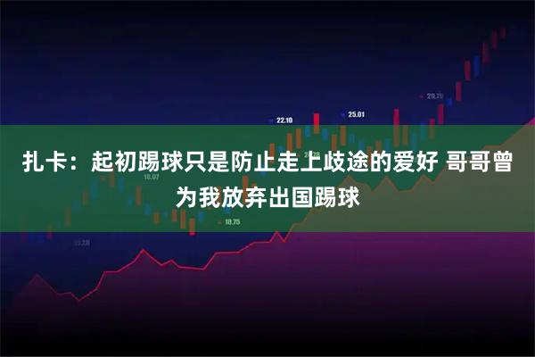 扎卡：起初踢球只是防止走上歧途的爱好 哥哥曾为我放弃出国踢球