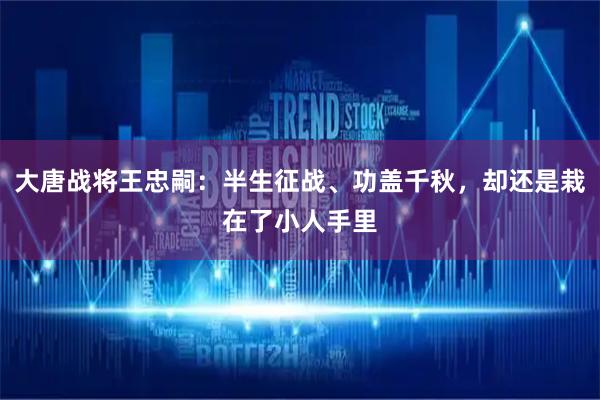 大唐战将王忠嗣：半生征战、功盖千秋，却还是栽在了小人手里