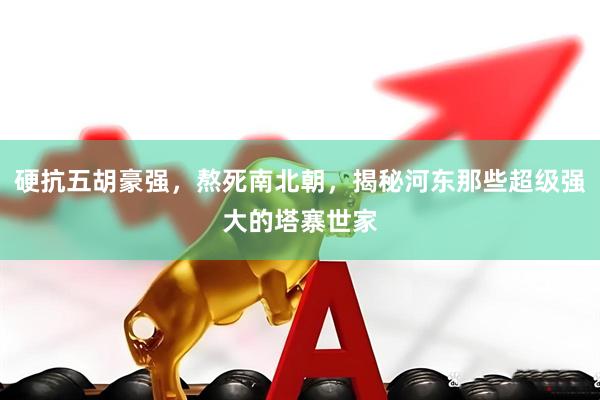 硬抗五胡豪强，熬死南北朝，揭秘河东那些超级强大的塔寨世家